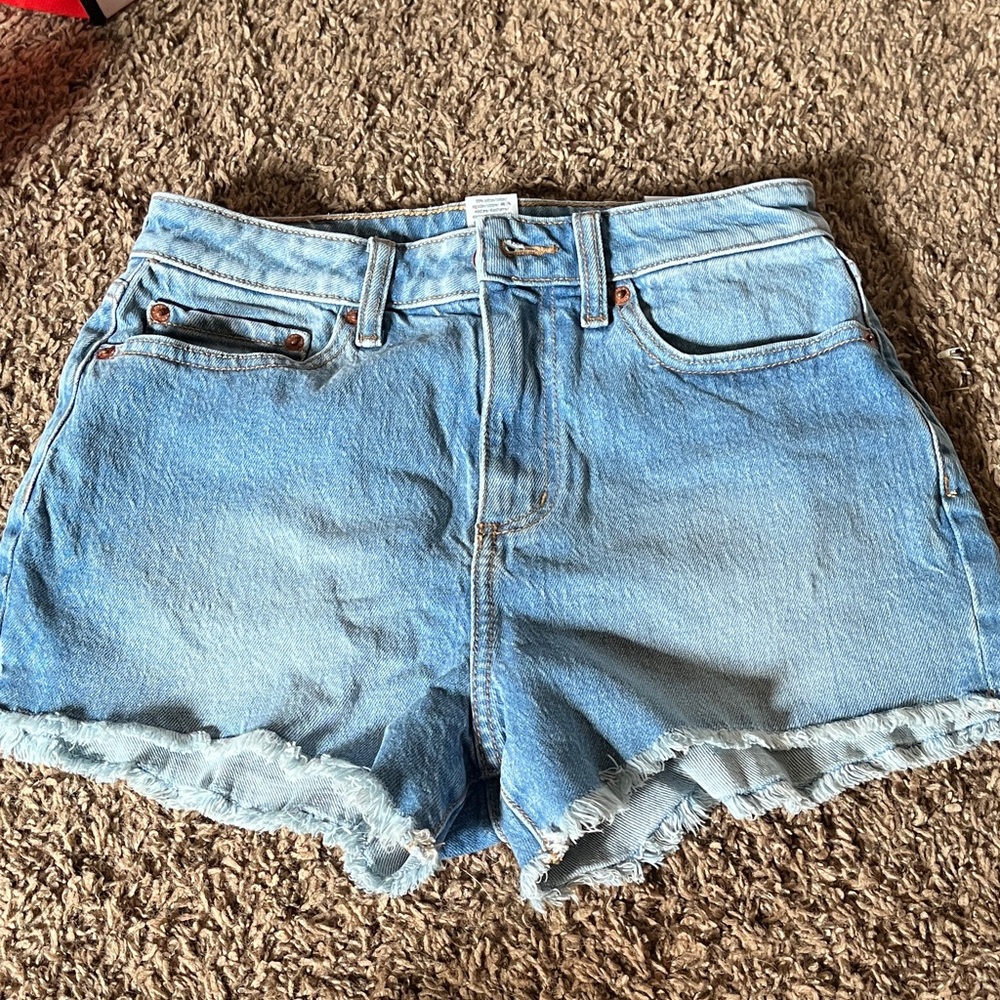 PINK Victoria's Secret Light Blue Jean Shorts